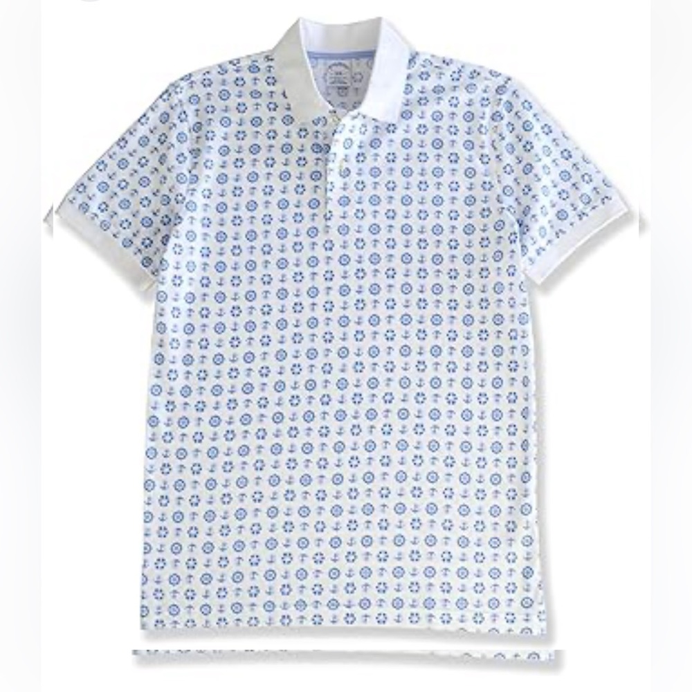 Brooks Brothers Shirt Nautical Performance Slim Fit Polo T3